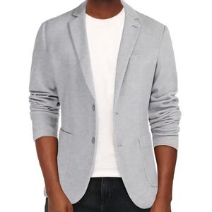 Pj Paul Jones Men's Casual Knit Blazer Suit Jackets 2 Button Lightweight Size M